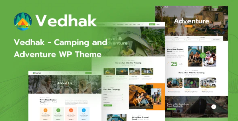 Vedhak – 露营冒险探索旅游酒店 WordPress 主题 – v1.0