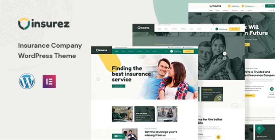 Insurez – 金融保险公司网站模板WordPress主题 – v1.0.1