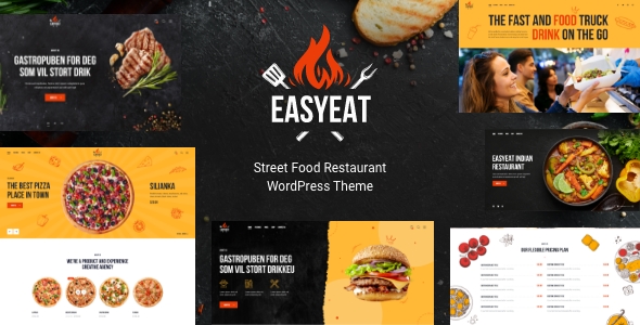 EasyEat – 餐饮美食网站餐厅模板WordPress主题 – v1.0