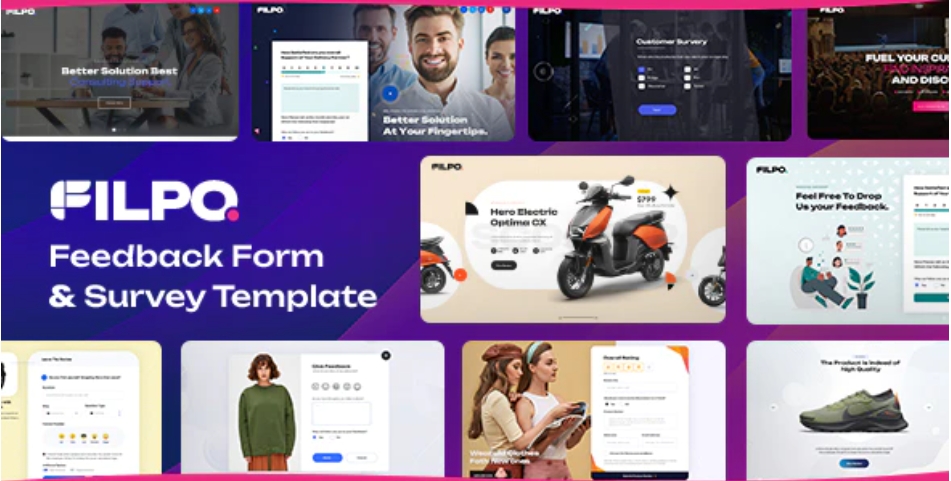 Filpo – 满意度调查问卷网站HTML5模板 – v1.0