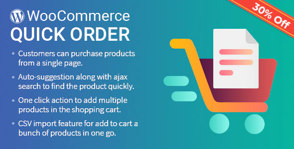 B2B Quick Order Plugin for WooCommerce 快速下单插件 – v1.1.5