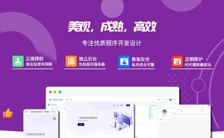 2024最新版守约者二级域名分发系统