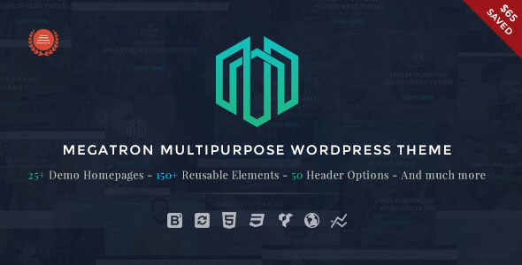 Megatron 多行业企业公司模板WordPress主题 – v3.9