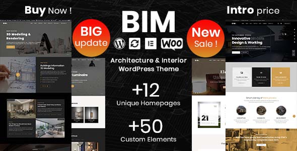 BIM – 建筑室内设计网站模板WordPress主题 – v1.3.2