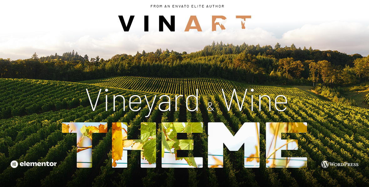 Vinart – 网络标准和Elementor兼容性制作葡萄酒庄园WP主题 – v1.2