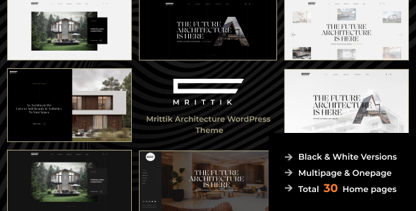 Mrittik – 建筑工程室内装修设计网站WordPress模板 – v1.0.3