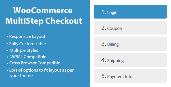 WooCommerce MultiStep Checkout Wizard 结账结算步骤向导WordPress插件 – v3.8.0