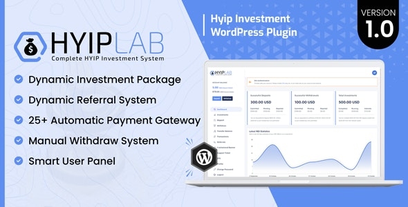 HYIPLab – HYIP 金融保险投资管理WordPress插件 – v3.0