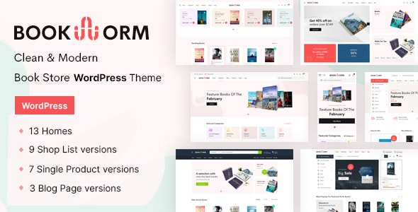Bookworm – 书籍虚拟商品书店网站WordPress主题 – v1.1.9