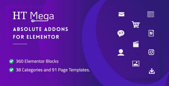 HT Mega Pro – Elementor 页面构建器扩展插件 – v1.8.4