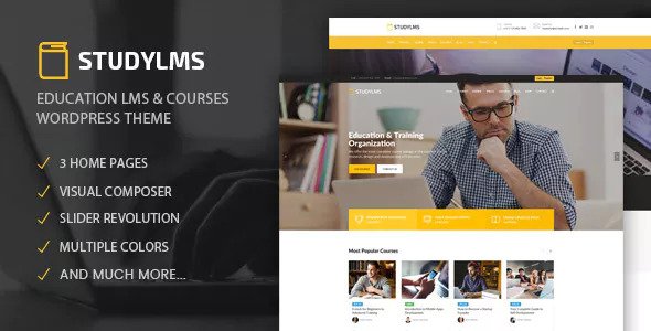 Studylms – 教育学校培训课程网站LMS主题 – v1.27