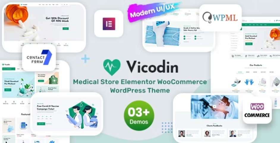 Vicodin – 医疗器械医务用品商店WordPress模板 – v1.1