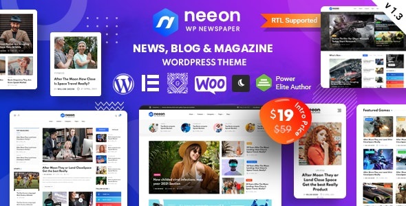 Neeon – 博客新闻资讯网站模板WordPress主题 – v3.0.5