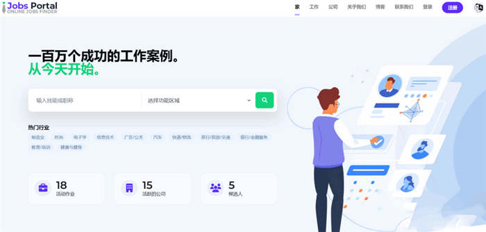 Laravel框架Jobs Portal求职招聘系统源码v3.5