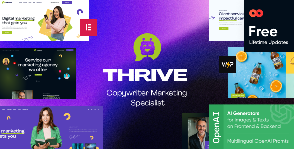 Thrive – 数字营销SEO推广网站WordPress模板 – v1.1