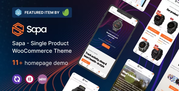 Sapa – WooCommerce 产品展示着陆页网站WP模板