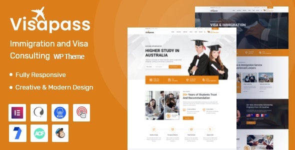 Visapass – 签证移民咨询出国留学 WordPress 主题 – v1.0.7