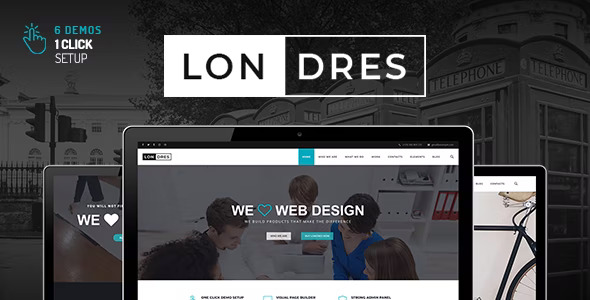 Londres – 时尚多概念企业网站 WordPress 主题 – v1.9.1