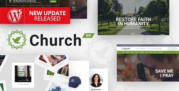 ChurchWP – 现代教会宗教网站模板WordPress主题 – v2.2.0